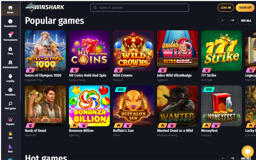 Winshark_casino_games_screenshot
